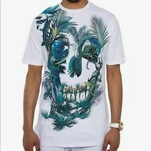 Sean John Nature Pieces Skull Graphic Tee Shirt